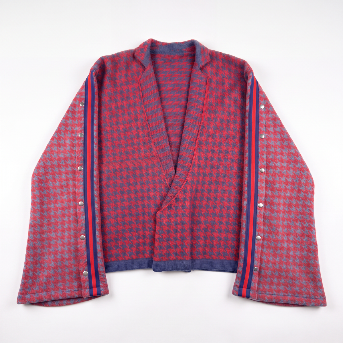 Oversized Houndstooth Cardigan