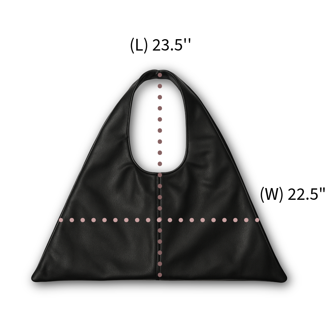 The Minimal Everyday Bag — Soft Large Leather Hobo Bag