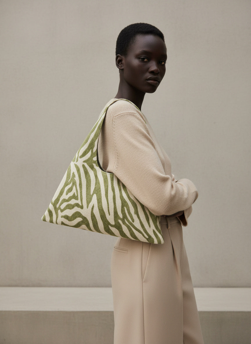 The Statement Bag — Large Upholstery Textile Hobo